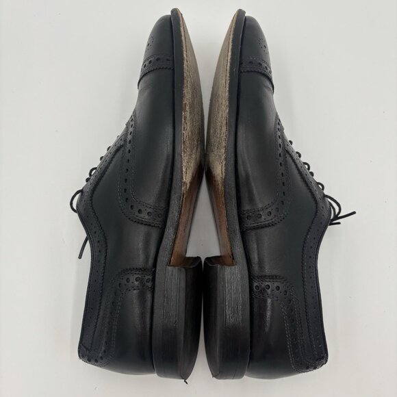 Allen Edmonds Strand Cap Toe Black Oxfords Mens Size 8.5D USA $425 Leather - Picture 5 of 10